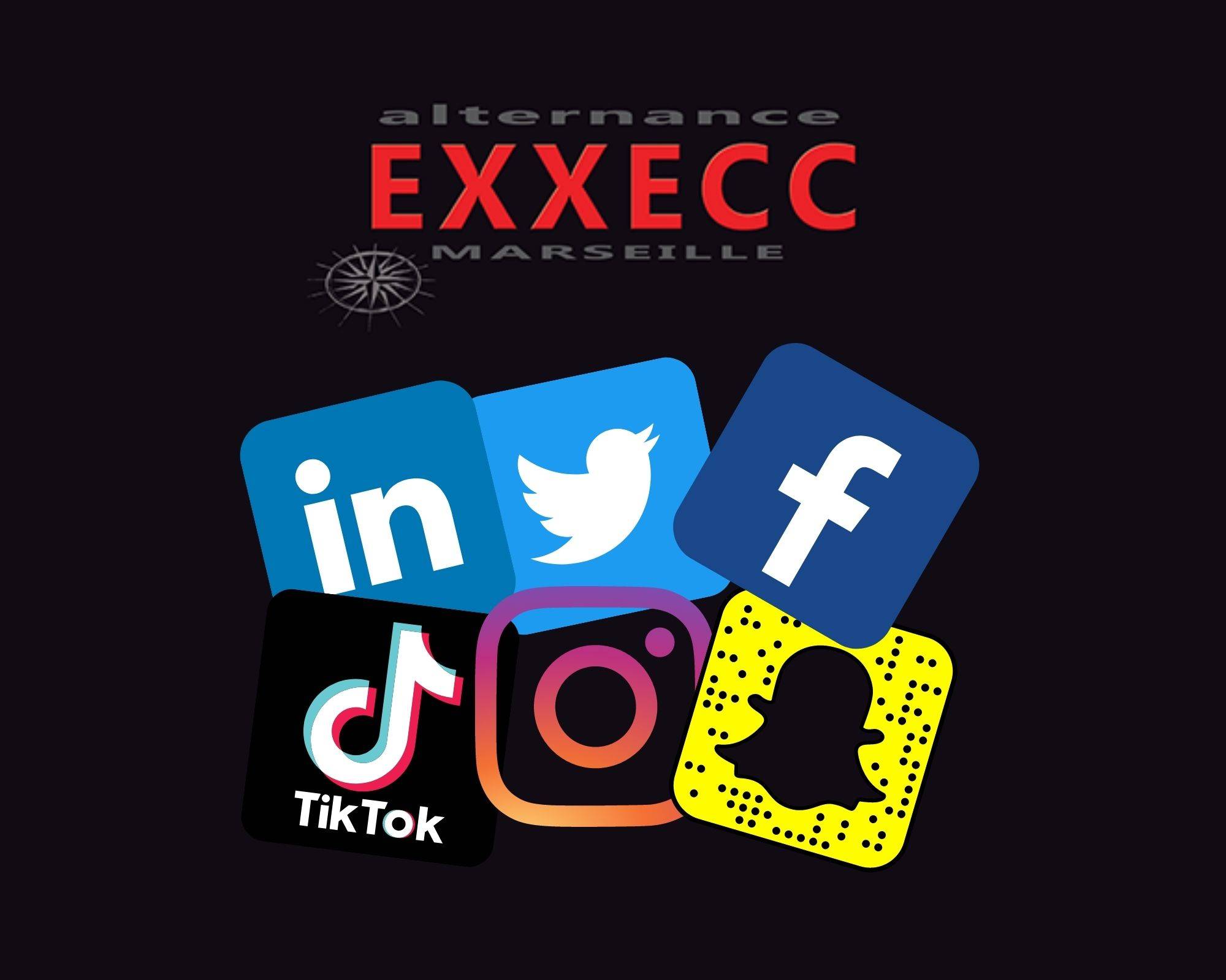 Est-ce que l’Alternance EXXECC est présente sur les réseaux sociaux ?